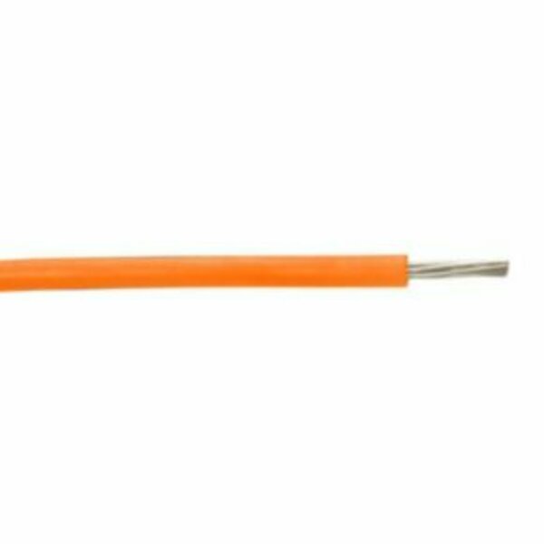 Sequel Wire & Cable 22 AWG, UL 1007 Lead Wire, 7 Strand, 105C, 300V, Tinned copper, PVC, Orange, Sold by the FT 2232A4T-0303AR210